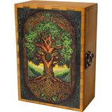 (WOODEN BOX) LARGE 5" X 7" CELTIC TREE
