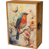(WOODEN BOX) LARGE 5" X 7" BIRD
