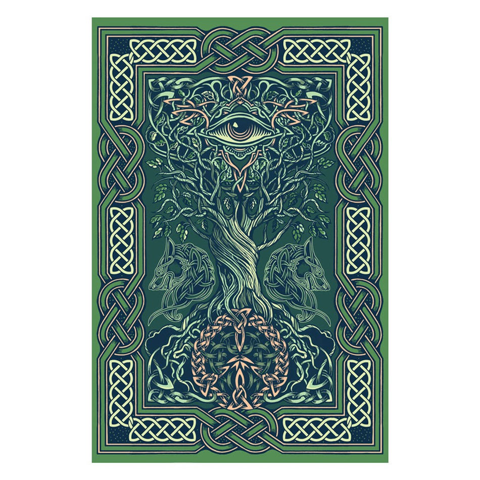 (3D TAPESTRIES) 60" X 90" TREE OF LIFE