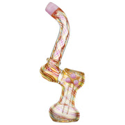 (BUBBLER) 6" GOLD FUMED MILK - PINK