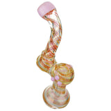 (BUBBLER) 6" GOLD FUMED MILK - PINK