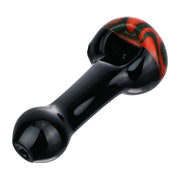 (HAND PIPE) 4" BLACK BODY - RED