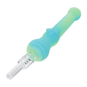 (SILICONE) STRATUS 7" BEE HONEY DIPPER - AQUA GLOW