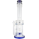 (WATER PIPE) 17" HEAVY 2 HONEYCOMB CUP PERC - BLUE