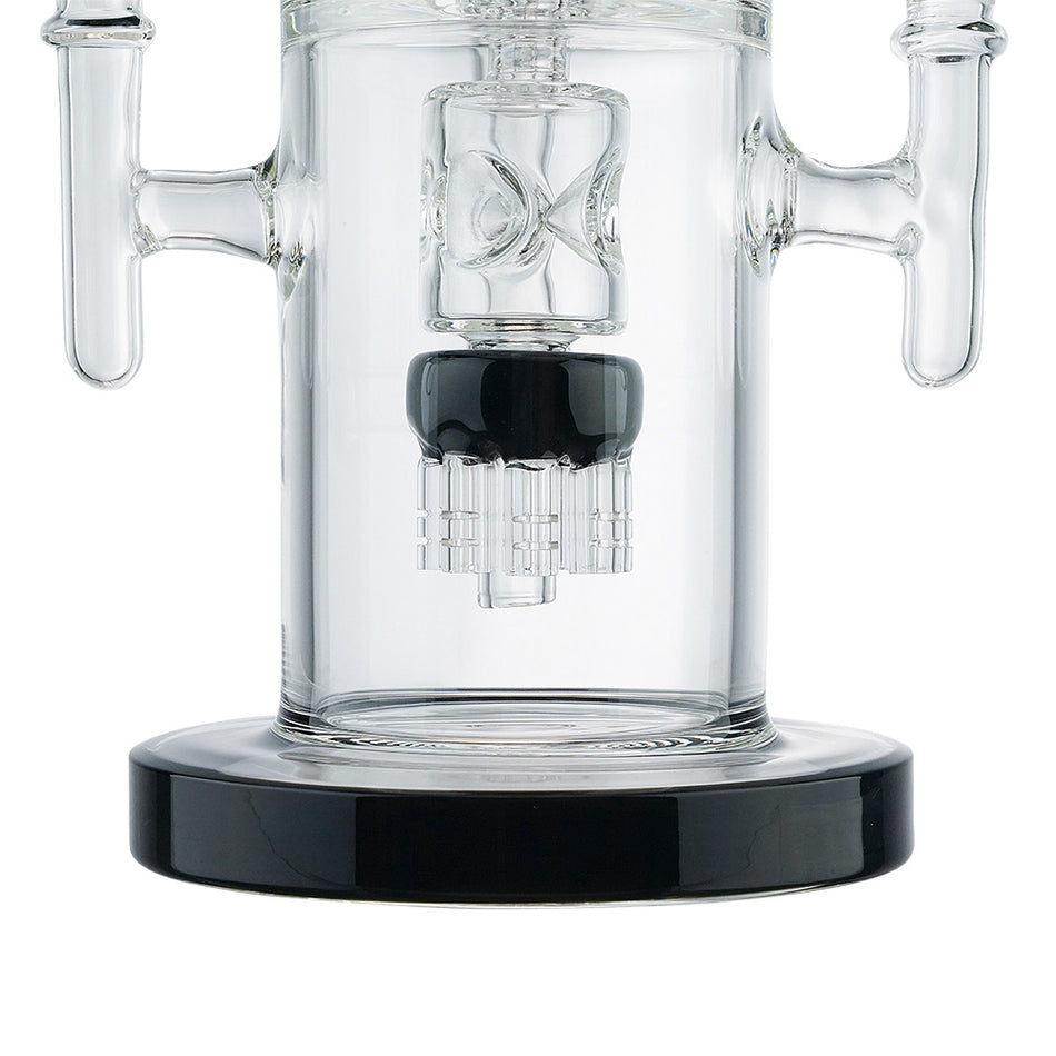 (WATER PIPE) 16" DONUT ON MULTI PERC - BLACK