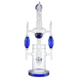 (WATER PIPE) 16" DONUT ON MULTI PERC - BLUE