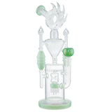 (WATER PIPE) 16" DONUT ON MULTI PERC - JADE GREEN