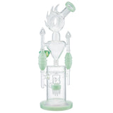 (WATER PIPE) 16" DONUT ON MULTI PERC - JADE GREEN