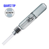 (NECTAR STRAW) KRAVE COLOR SCREW QUARTZ TIP - SMOKEY GREY