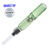 (NECTAR STRAW) KRAVE COLOR SCREW QUARTZ TIP - LIGHT GREEN