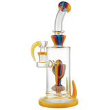 (WATER PIPE) 12" CACTUS PERC - YELLOW TEAL