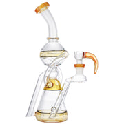 (WATER PIPE) 10" TIPLE TONE RECYCLER - AMBER