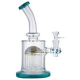 (WATER PIPE) 9.5" MUSHROOM PERC - TEAL