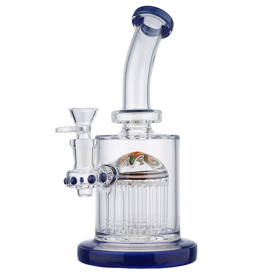 (WATER PIPE) 9.5" MUSHROOM PERC - PURPLE