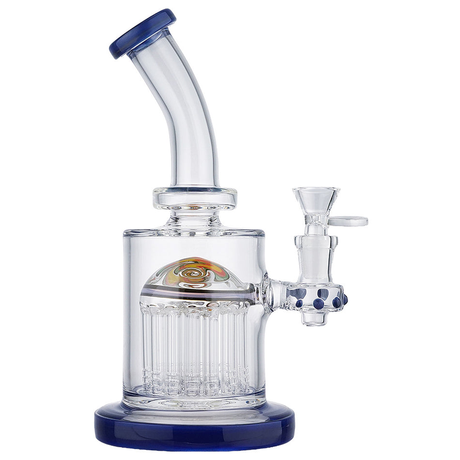 (WATER PIPE) 9.5" MUSHROOM PERC - PURPLE