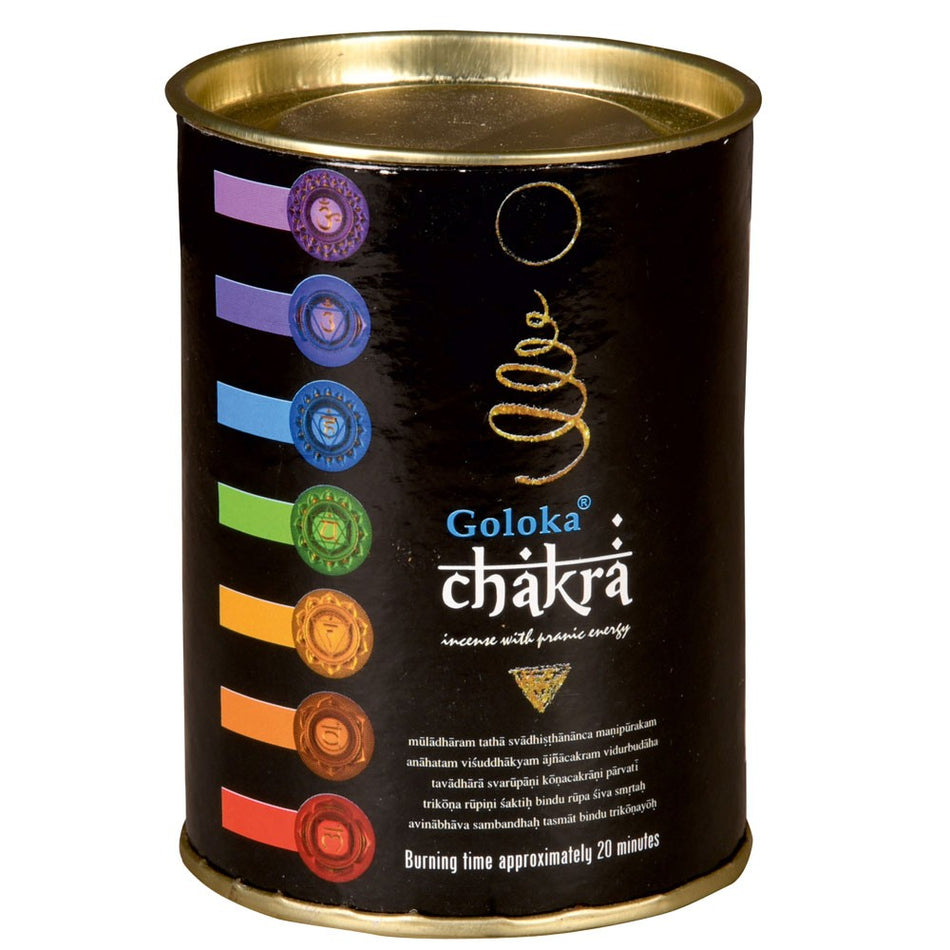 (INCENSE) BACKFLOW CONES 24CT - 7 CHAKRA