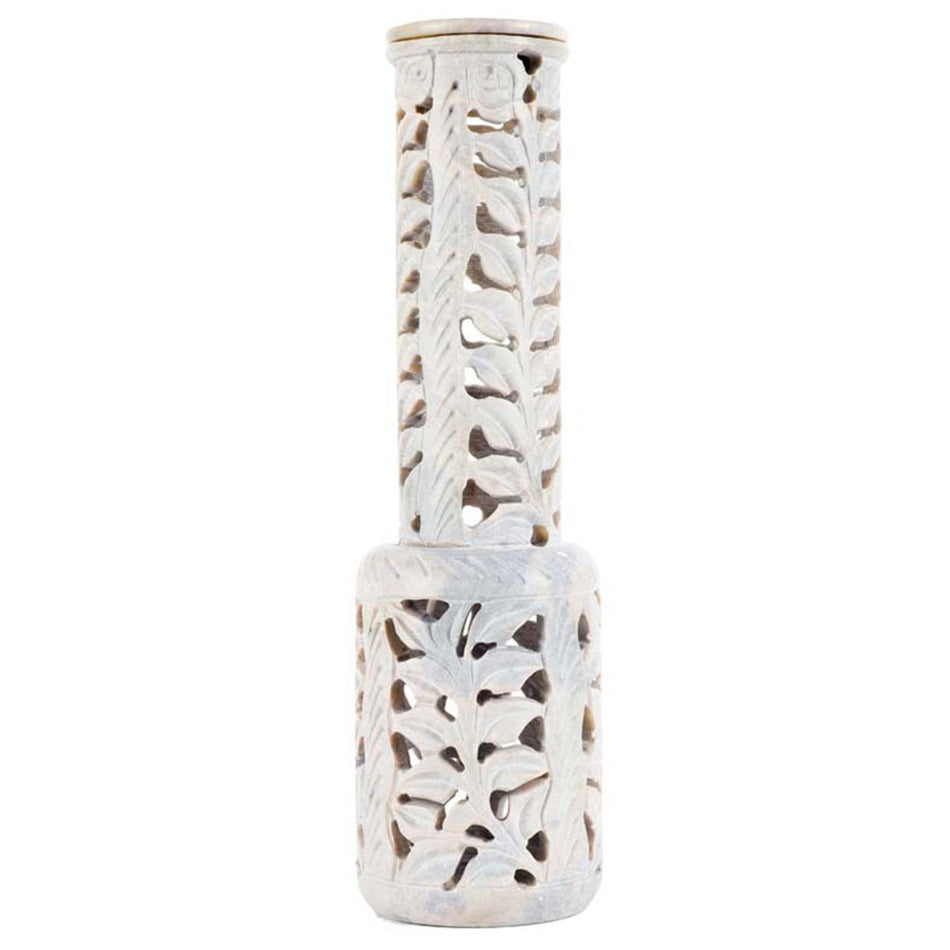(INCENSE HOLDER) 10" SOAPSTONE TOWER #6732
