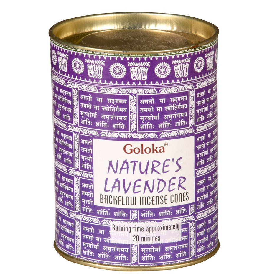 (INCENSE) BACKFLOW CONES 24CT - LAVENDER
