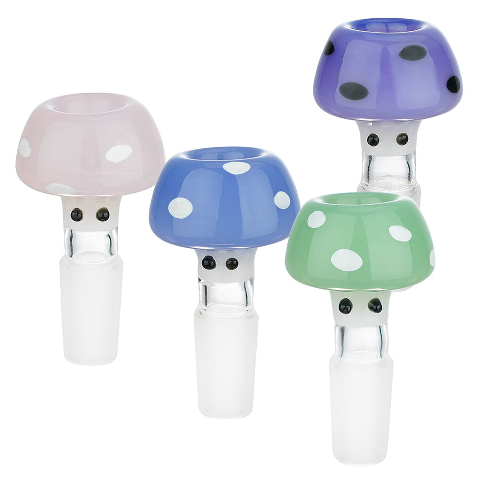 (BOWL) 14mm MUSHROOM HEAD - JADE BLUE