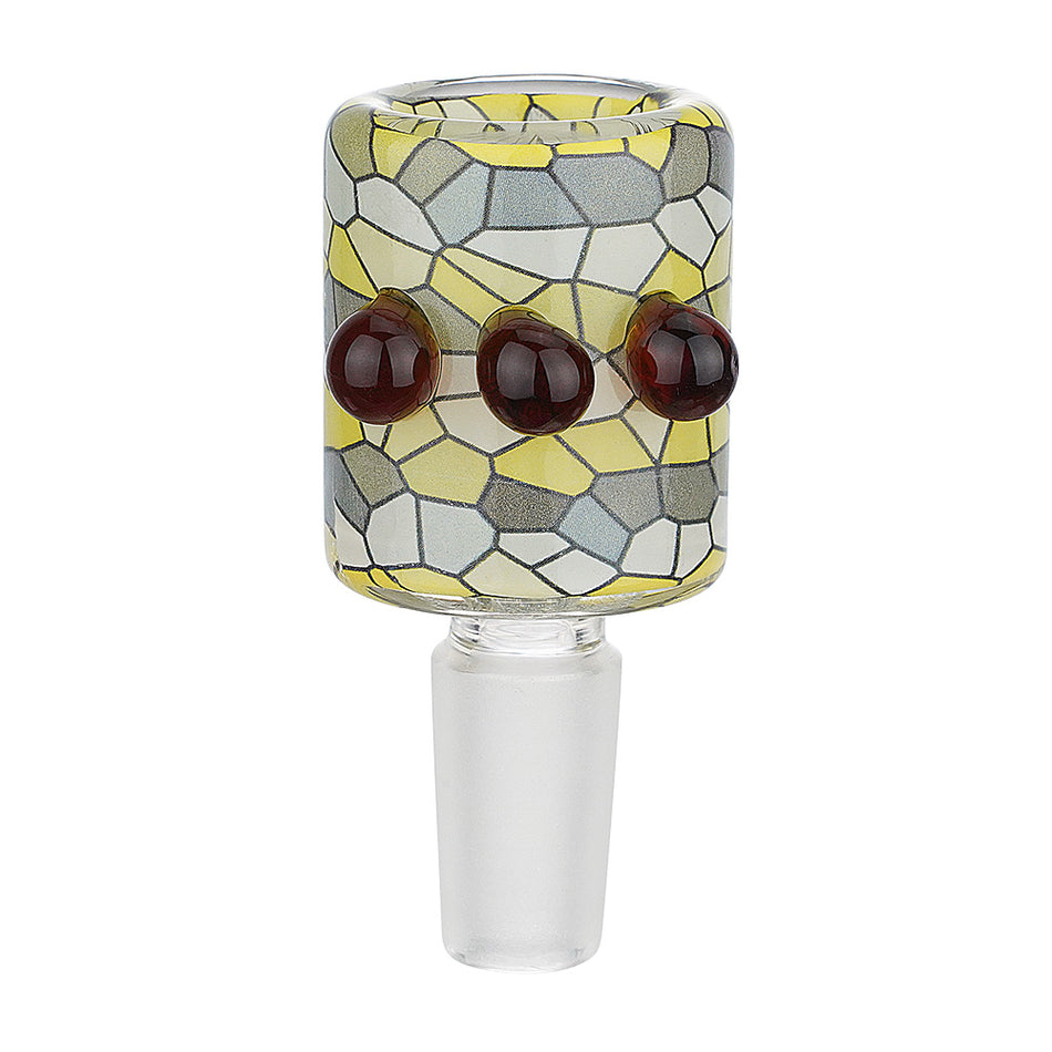 (BOWL) 14mm STAINED GLASS #C