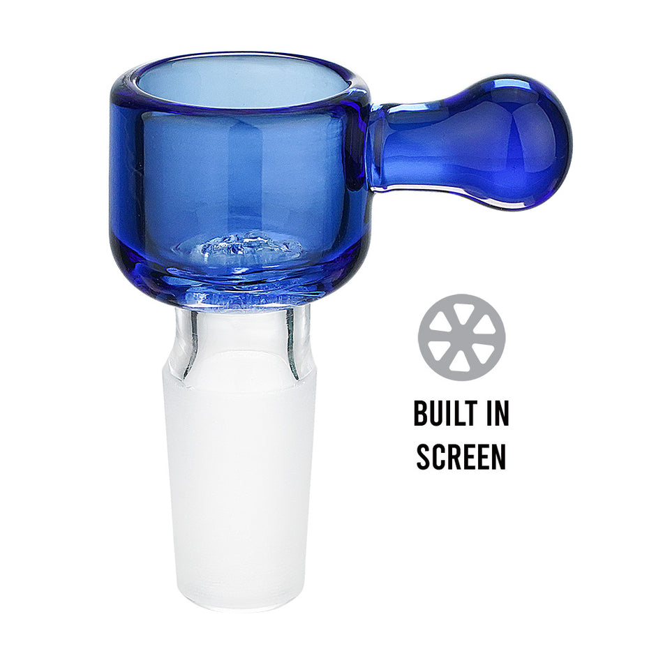 (BOWL) 14mm DEEP BOWL WITH HONEYCOMB - BLUE