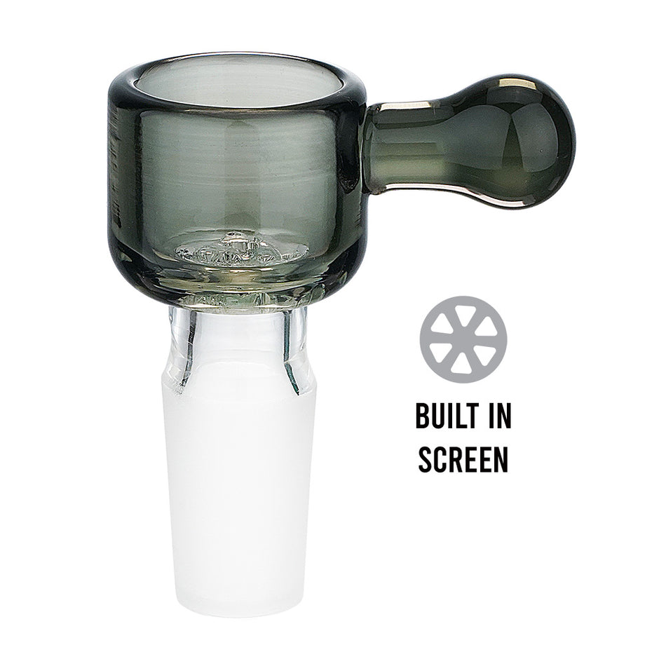 (BOWL) 14mm DEEP BOWL WITH HONEYCOMB - GRAY