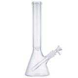 (WATER PIPE) 12" CLEAR BEAKER WITH COLOR ACCENT - CLEAR