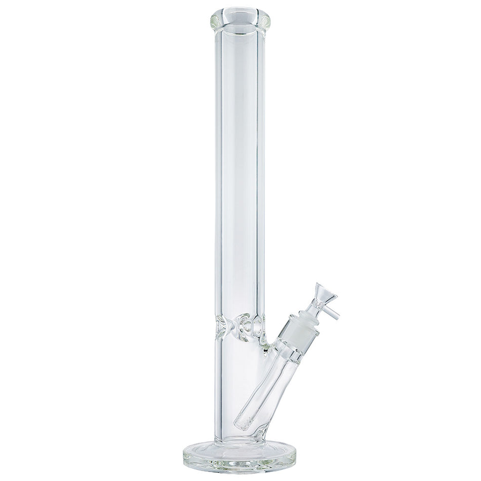 (WATER PIPE) 18" 9MM THICK STRAIGHT - CLEAR