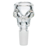 (BOWL) 14mm CHARACTER FACE SKULL - CLEAR