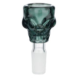 (BOWL) 14mm CHARACTER FACE SKULL - GRAY