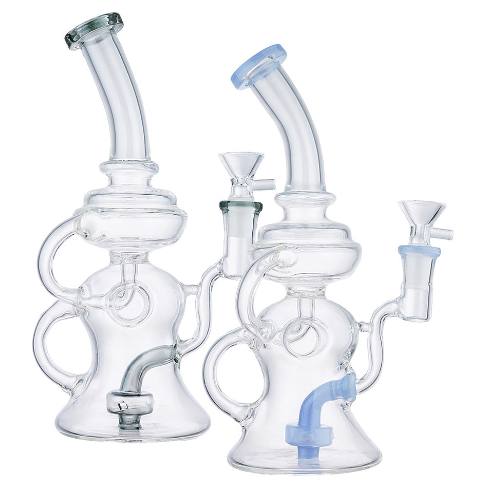 (RECYCLER) 9" FINGER HOLE GRIP - JADE BLUE