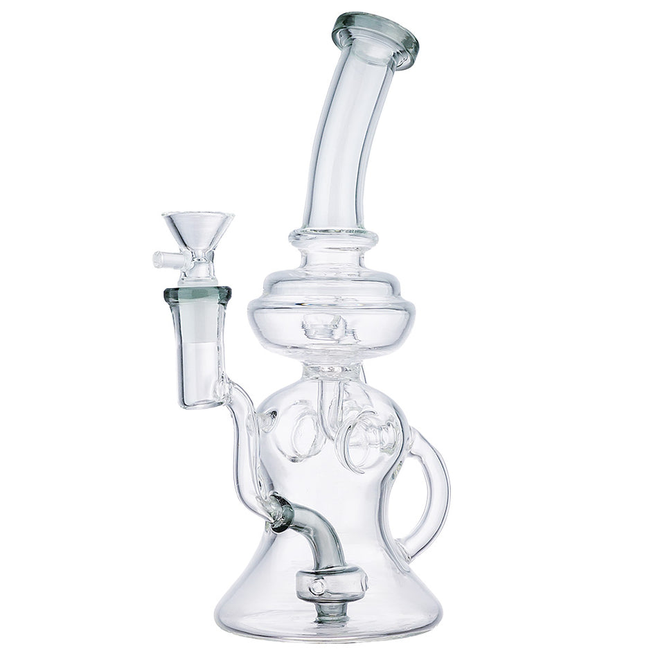 (RECYCLER) 9" FINGER HOLE GRIP - GREY
