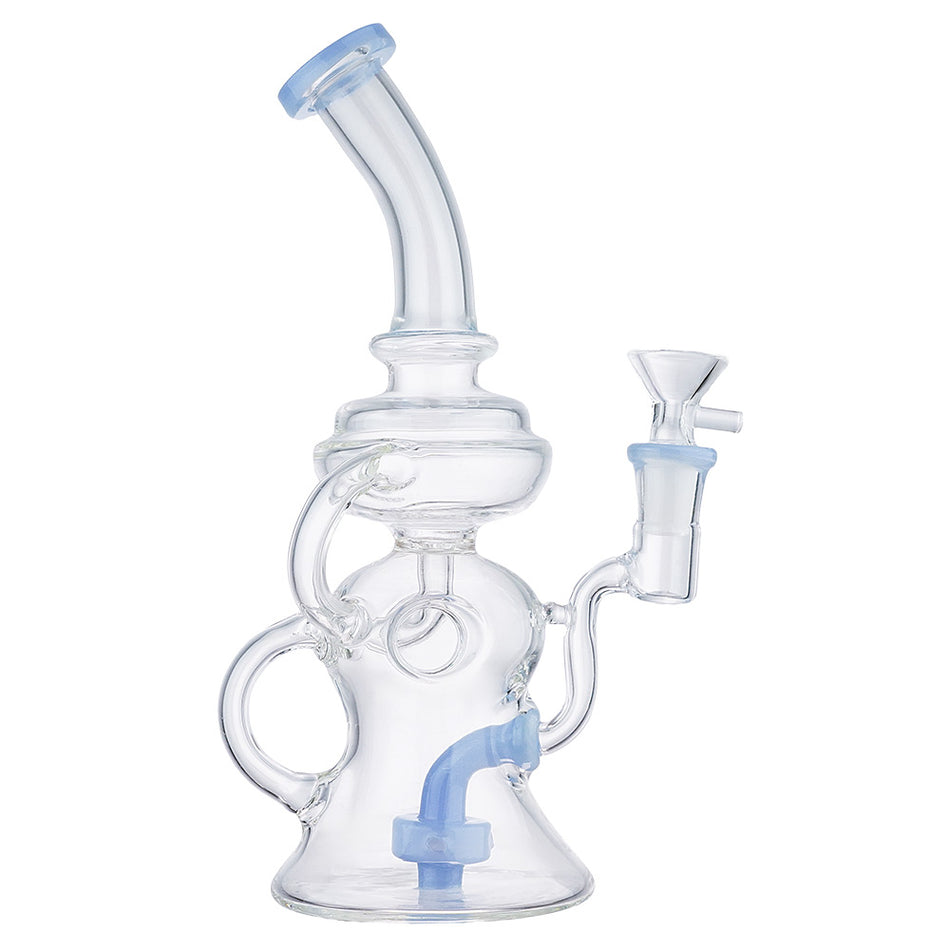 (RECYCLER) 9" FINGER HOLE GRIP - JADE BLUE