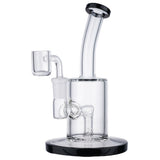 (RIG) 7 INCH HEAVY BASE STRAIGHT - BLACK
