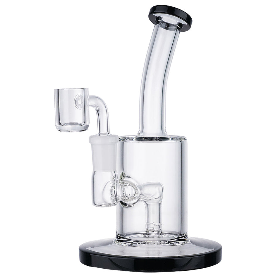 (RIG) 7 INCH HEAVY BASE STRAIGHT - BLACK