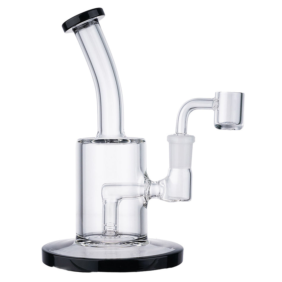 (RIG) 7 INCH HEAVY BASE STRAIGHT - BLACK