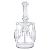 (RECYCLER) 8.7" H.E GLASS "CASCADE" - CLEAR
