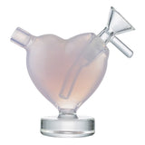 (WATER PIPE) 3.2" LOVE HEART - JADE PINK