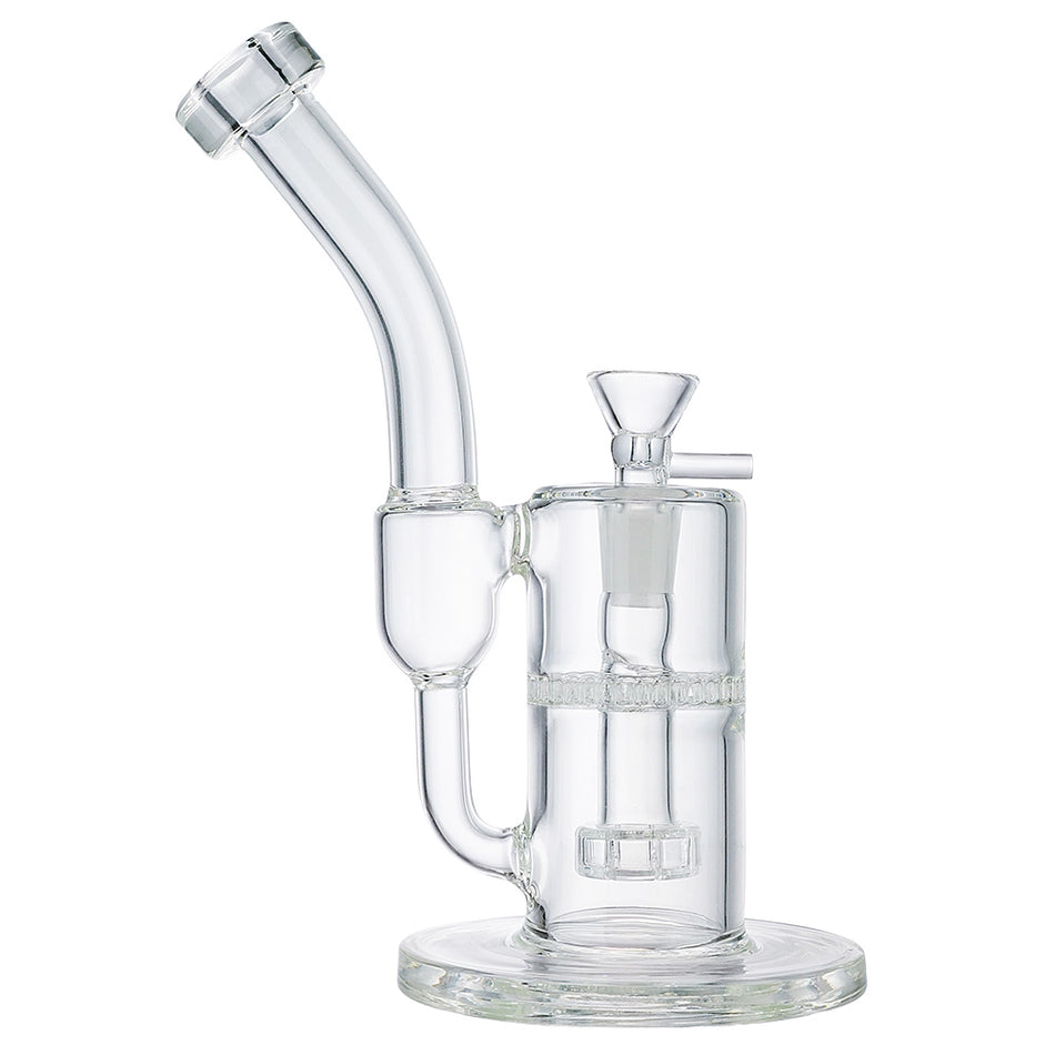 (WATER PIPE) 9.6" HIGH END "BEACON" - CLEAR