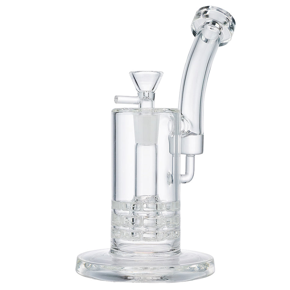 (WATER PIPE) 9.6" HIGH END "TOWER" - CLEAR
