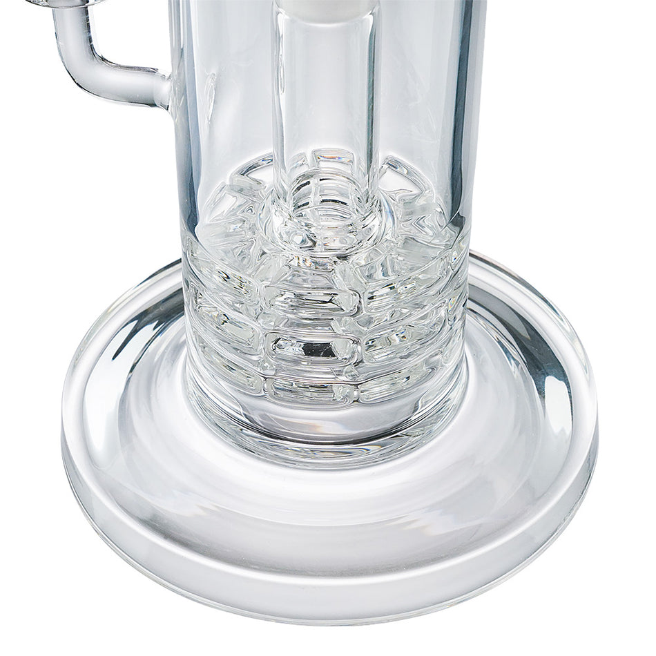 (WATER PIPE) 9.6" HIGH END "TOWER" - CLEAR