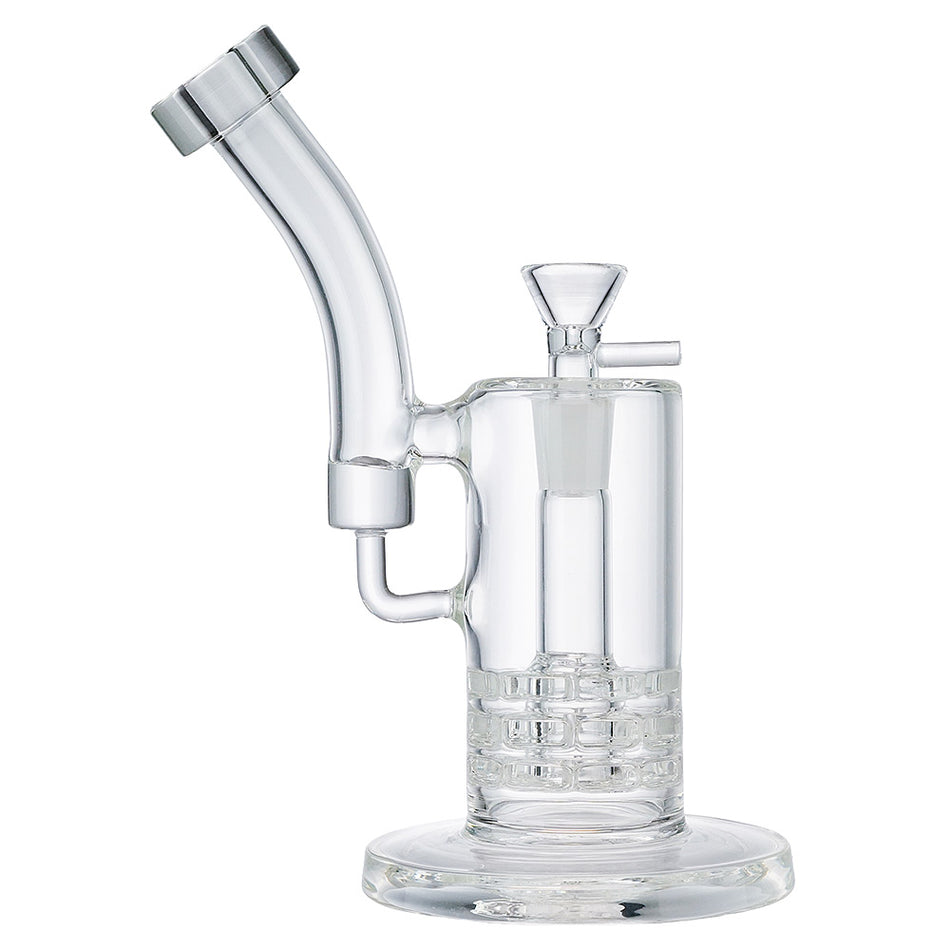 (WATER PIPE) 9.6" HIGH END "TOWER" - CLEAR