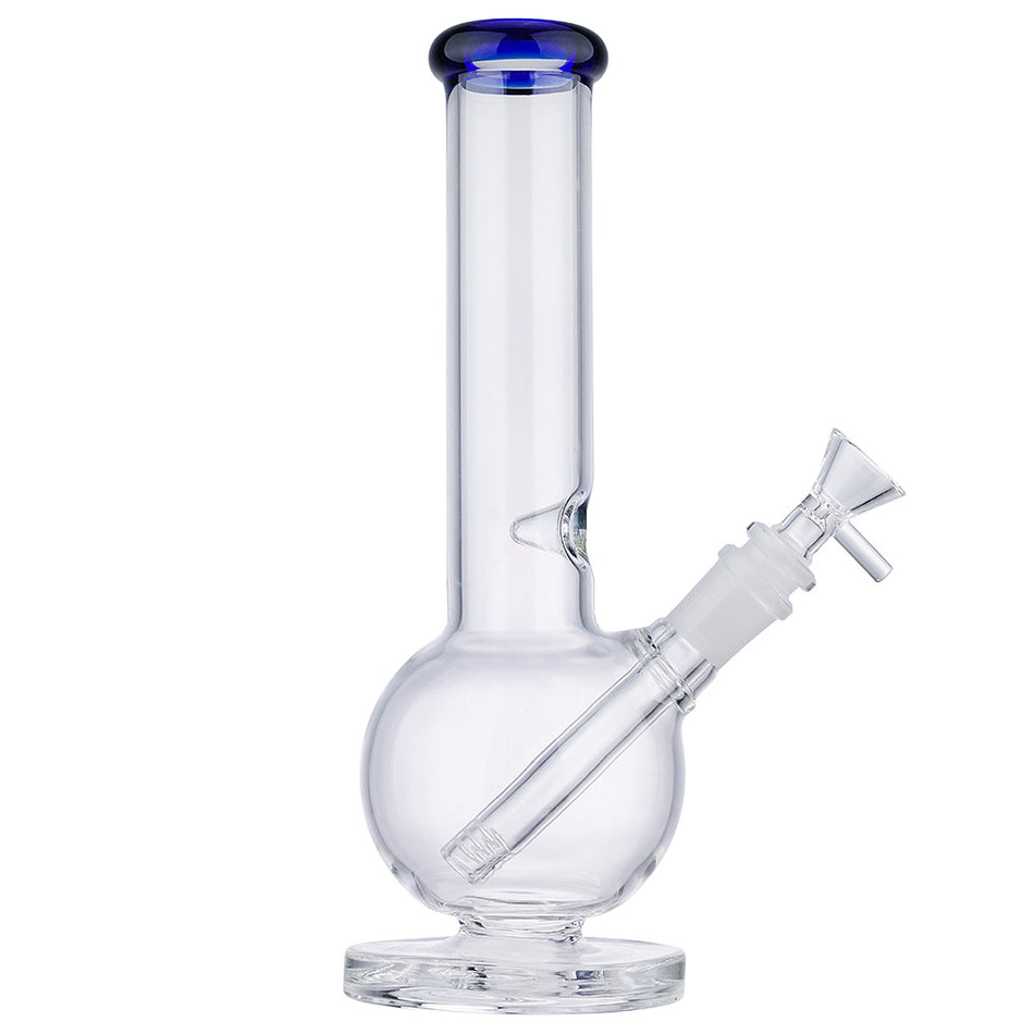 (WATER PIPE) 10" BALL PIPE WITH COLOR HEAD - BLUE