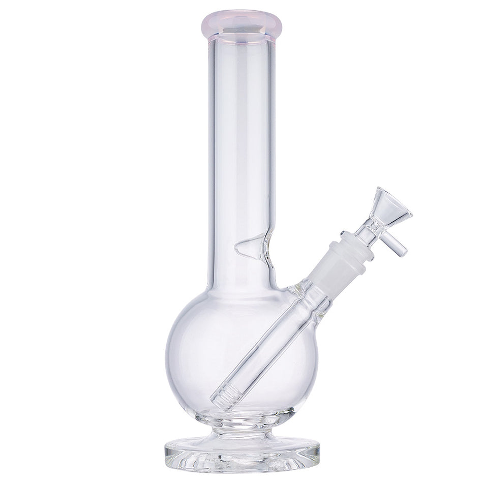 (WATER PIPE) 10" BALL PIPE WITH COLOR HEAD - PINK