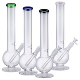 (WATER PIPE) 14" BALL PIPE WITH COLOR HEAD - BLACK