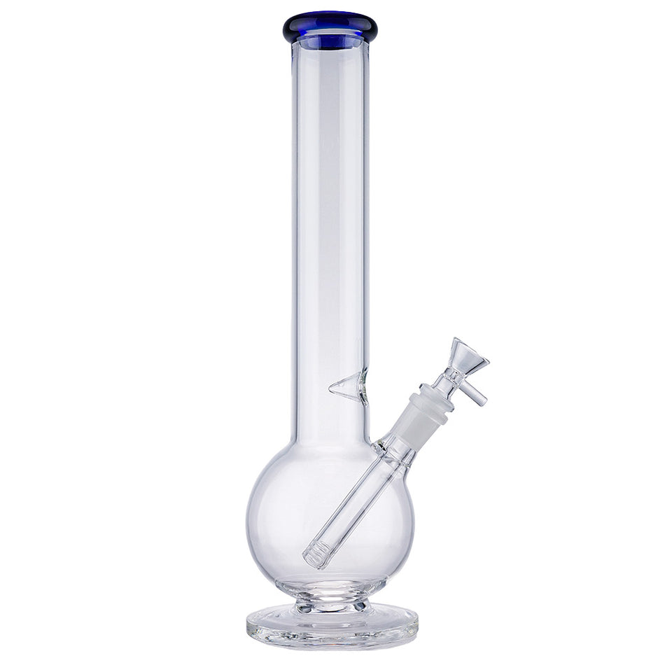 (WATER PIPE) 14" BALL PIPE WITH COLOR HEAD - BLUE
