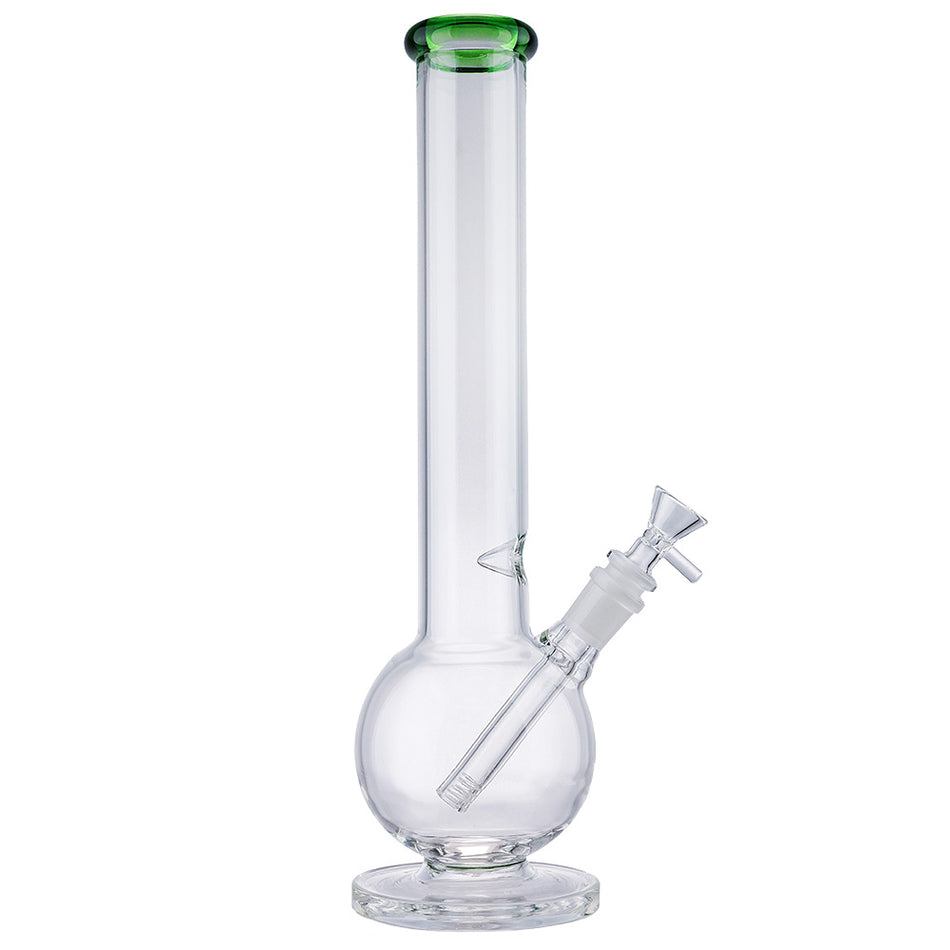 (WATER PIPE) 14" BALL PIPE WITH COLOR HEAD - GREEN