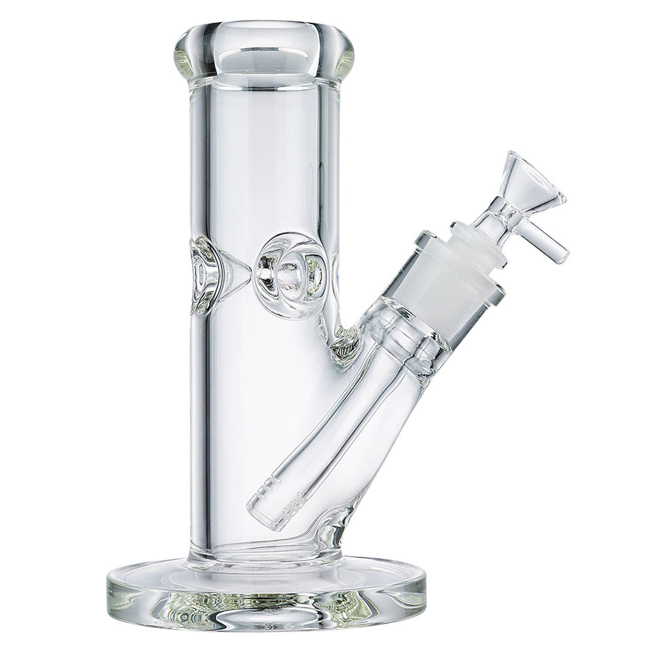 (WATER PIPE) 8" HEAVY STRAIGHT BEAKER 7MM THICK - CLEAR
