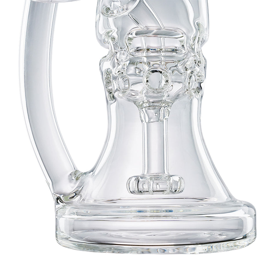 (RECYCLER) 8.5" H.E GLASS "GUARDIAN" - CLEAR