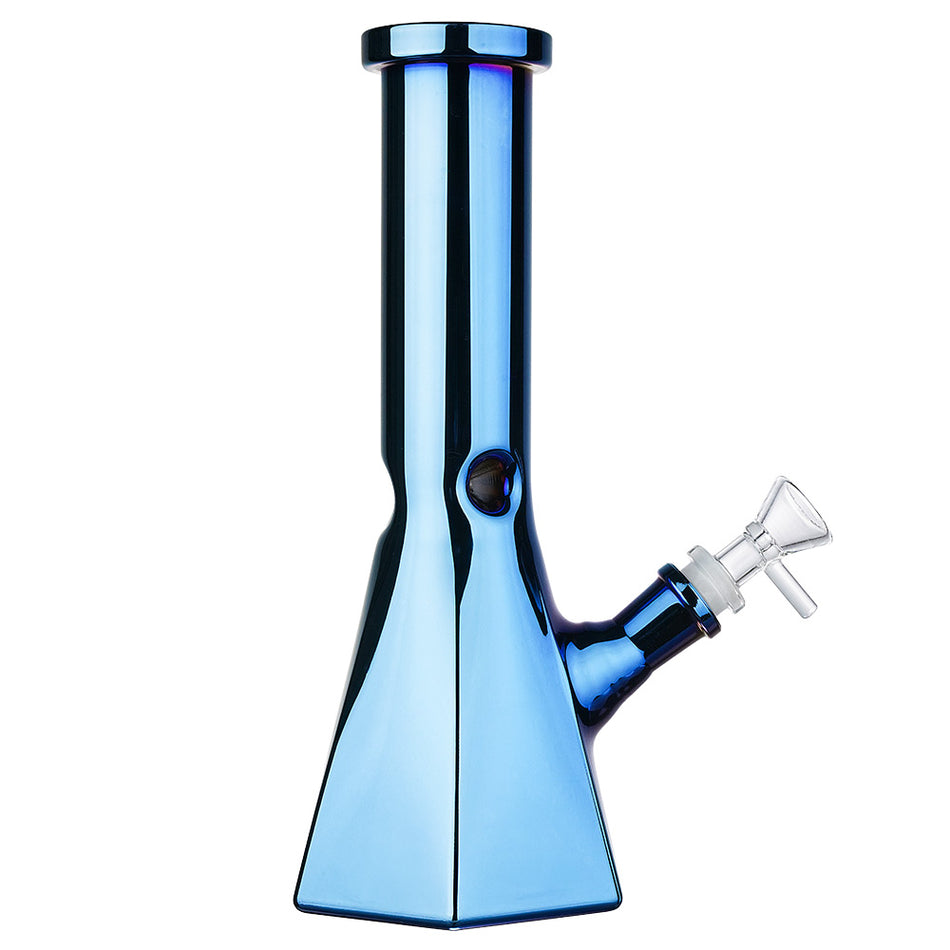 (WATER PIPE) 10" HEXAGON - BLUE RAINBOW